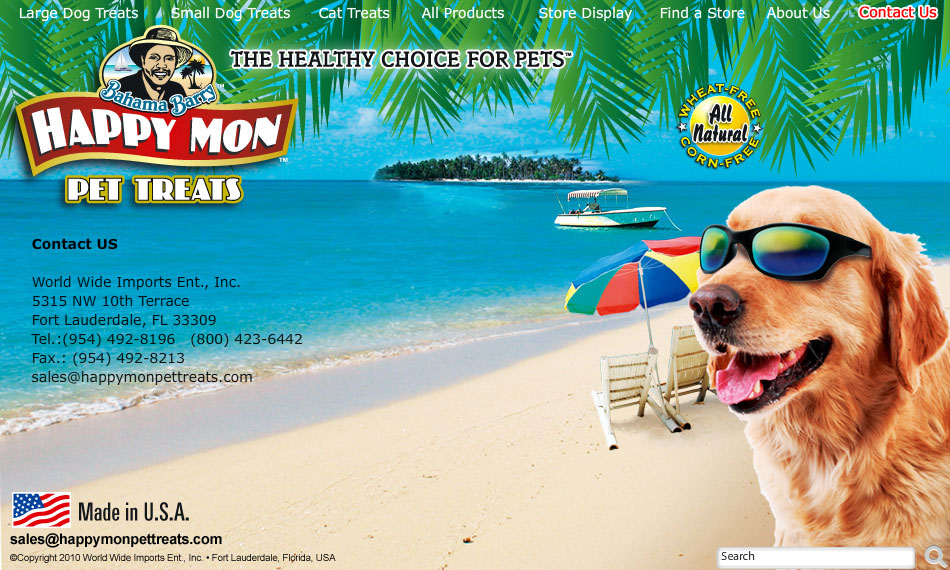 Bahama Barry™ Happy Mon Pet Treats™